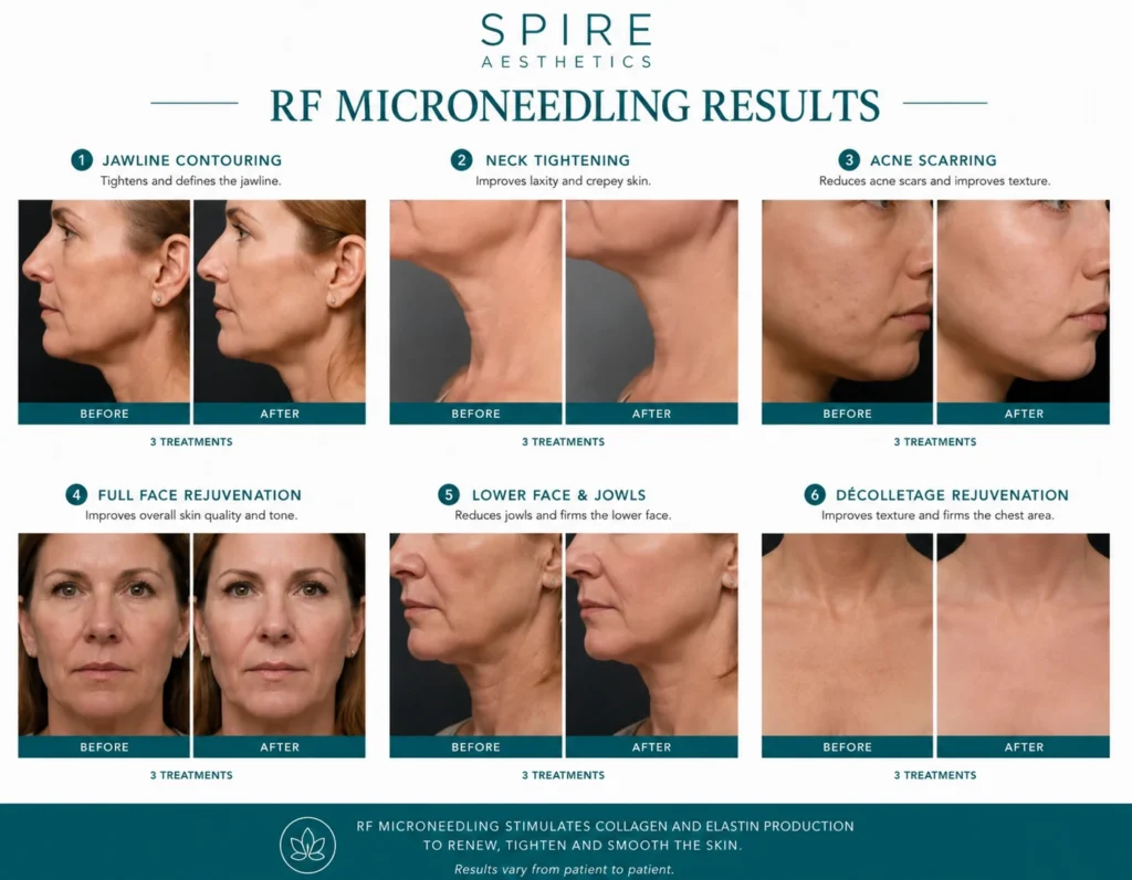 RF Microneedling Skin tightening Trowbridge results
