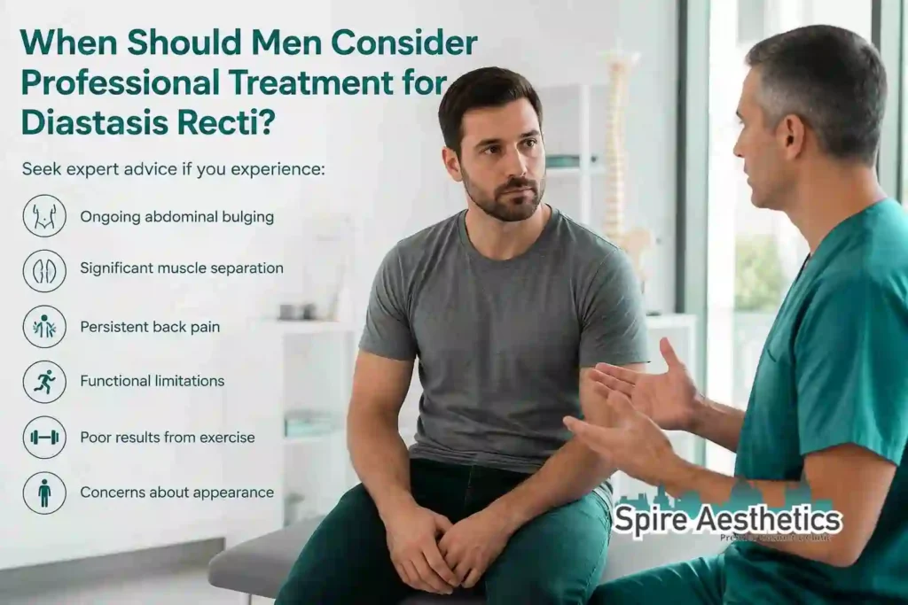When Should Men Consider Professional Treatment for Diastasis Recti Trowbridge?